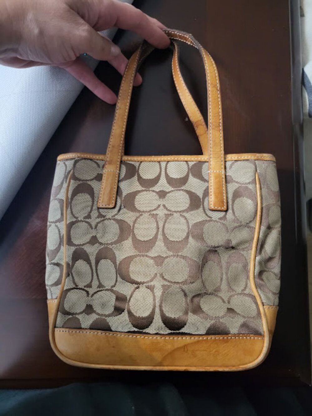VINTAGE COACH CLASSIC TOTE BAG